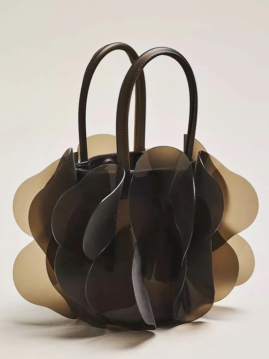 FARM Rio Handbags - FARM RIO Jelly Flower Bag Shoulder Bag Black NWT